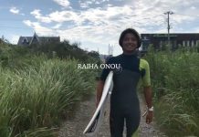 【台風13号】弱冠13歳の注目のキッズサーファー小濃来波による8/9(木)台風サンサン・セッション