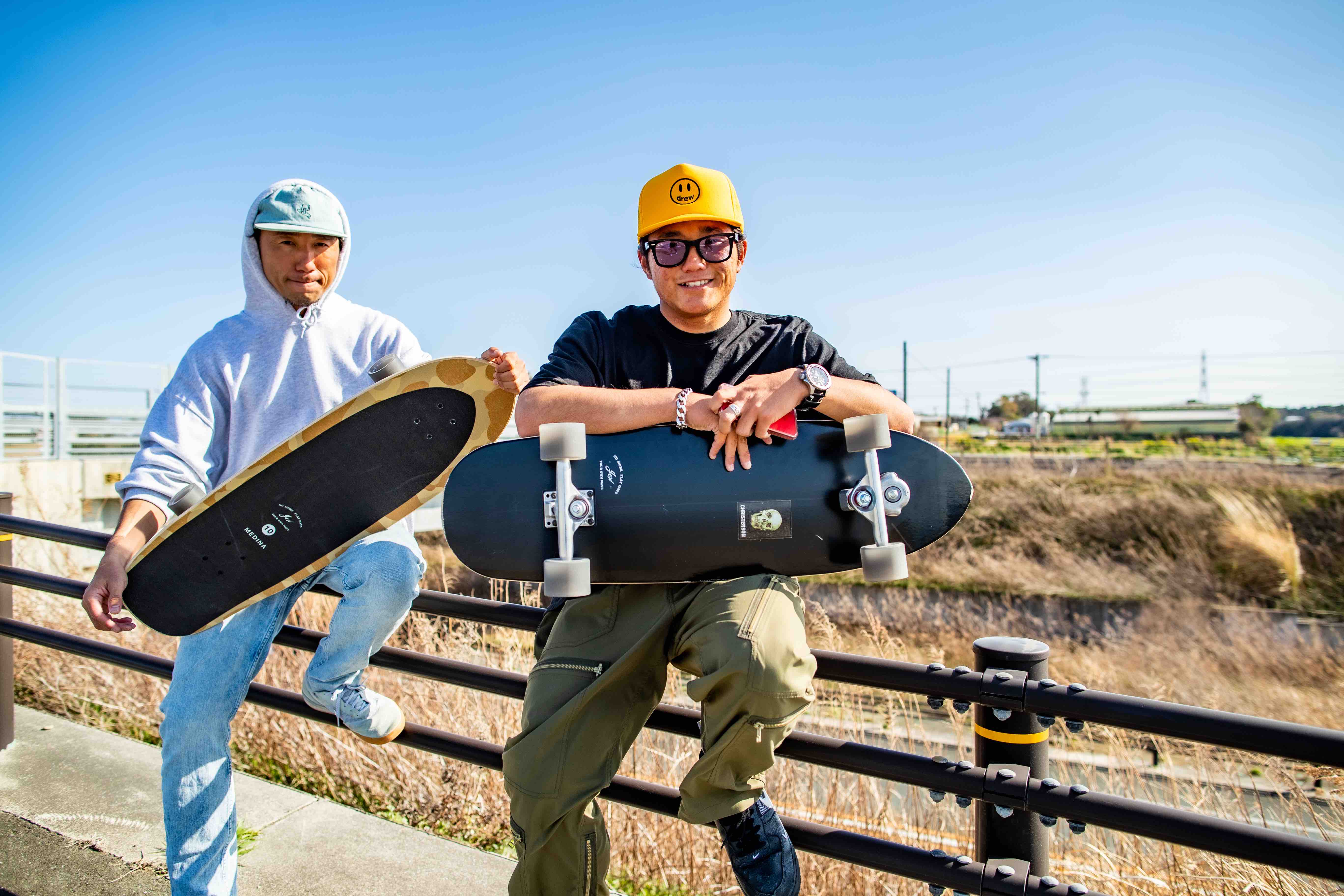 【SURFSKATE】村田嵐がyow surfの最新スケートボードで伊良湖のサーフスケートスポットを巡るコンクリート・サーフセッション