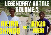 【レジェンドバトル】果たして勝敗の行方は!? 沖縄出身の比嘉力夫と西湘が生んだカリスマ進藤晃がマンオンマンでサーフィン勝負!!