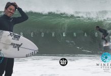 【冬のバックスウェル】でチューブが出現! オリジナル・スタイルを持つサーフスケート・チャンプ・プロサーファー金尾玲生によるBAGBEE宮崎セッション