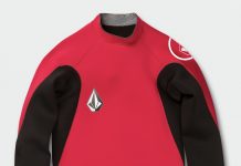 【VOLCOM】2mm JACKET UPD 50 LONG SLEEVE RASHGUARD JACKET Red