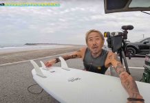 【世界最先端マテリアル×パフォーマンス・オルタナティブ】パドルも早く加速性、操作性共に抜群と話題のLIBTECH surfboards製のMR x Mayhem”California Twin Pin”モデルを村田嵐の父”おとん”ことyasushi photosがトライ!