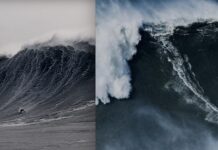 【世界最大の波ギネス記録更新はどっち!?】Lucas ChiancaとSebastian Steudtnerが2024年2月24日にナザレで乗った波を見比べてみる