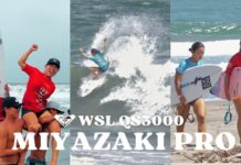 【波乗女子旅】都築虹帆が優勝を果たしたQS3000″宮崎プロ”のROXYチームの裏舞台を映し出した最新クリップ”お天気不安定”がドロップ!