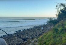 【サイクロンAlfred炸裂!】福岡が生んだ日本を代表するトッププロサーファー田中大貴がヌーサヘッドでパーフェクトなロングレギュラーをスコア!