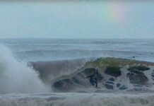 【ゴールデンウィーク】村上舜、村上蓮、松下諒大、鈴木一歩が湘南某所で豪雨の中オーバーヘッドのチューブをスコア!!