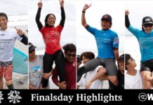 【QS2000】MENSは渡邉壱孔、WOMENSは中塩佳那、ロングMENSは井上鷹、WOMENSは田岡なつみが優勝した”Sumatran Surfariis浜松オープン”ファイナルデイ・ハイライト動画