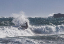 【シークエンス・オブ・ザ・台風5号】ビッグスプレーを上げるフロントサイド・レイバック・リエントリー by ISA金メダリスト上山キアヌ