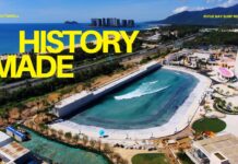 【世界最先端ウェイブプール】枡田雷治、Zeke Szekely、Cruz Dinofaたちが中国に完成したPerfectswell”リユエ・ベイ・サーフリゾートで繰り広げたスーパーセッション