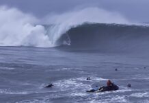 【極寒の底掘れスラブ怪物波】過去最大級の巨大なチューブとなったアイルランドのマラモアでナザレ世界チャンプをはじめ世界的ビッグウェイバーたちが繰り広げたエピック・トゥイン・セッション