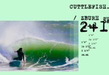 【2026注目モデル】コウイカのようなアウトラインと2+1フィンセットが新感覚な乗り味を提供するZBURH surfboardsのハイパフォーマンスモデル”CUTTLEFISH”セッション with 岩淵優太