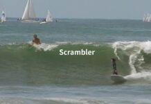 【注目のオルタナティブボード】クラシカルなポイントノーズを持つミッドレングス・シングルフィン”Scrambler”で鎌倉の波をスタイリッシュに乗りこなす小林直海スタイルマスター・セッション